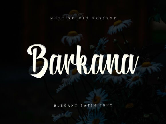 Barkana: A Timeless Script Font for Editorial Design