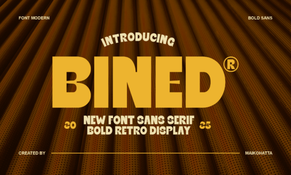 Bined: A Bold Retro Sans Serif Font for Scroll-Stopping Marketing