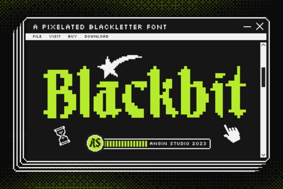 Blackbit: A Pixel-Perfect Blackletter Font for Makers