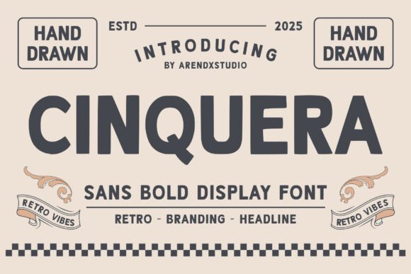 Cinquera: A Bold Sans Serif Display Font for Scroll-Stopping Marketing