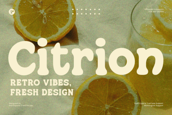 Citrion: A Playful, Polished Display Font for Small Business Branding