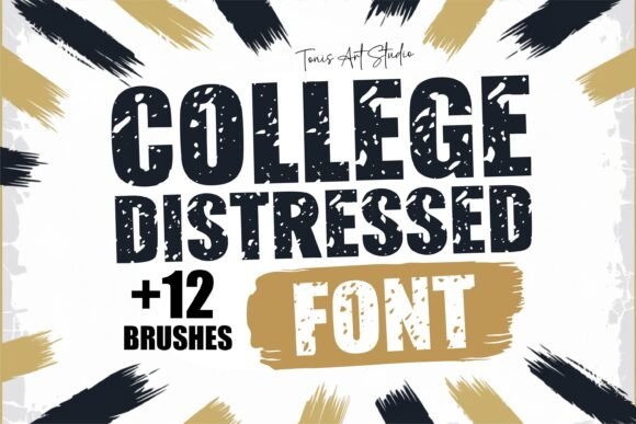College Distressed Font: A Bold Slab Serif for Digital Brand Impact