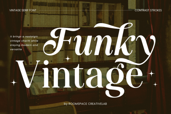 Funky Vintage: A Bold Serif Font for Standout Web Headlines