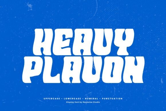 Heavy Plavon: A Bold, Psychedelic Sans Serif for Handmade Charm
