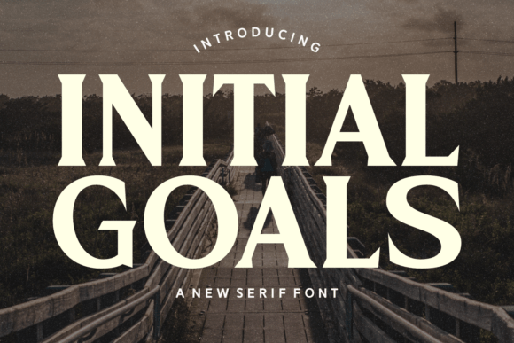 Initial Goals Serif Font for Handmade Brands