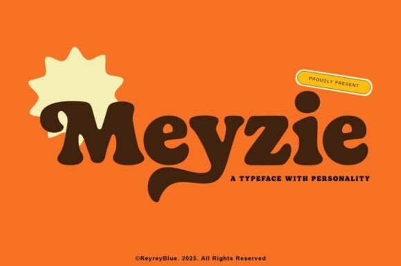 Meyzie: A Bold Retro Serif Font for Digital Branding