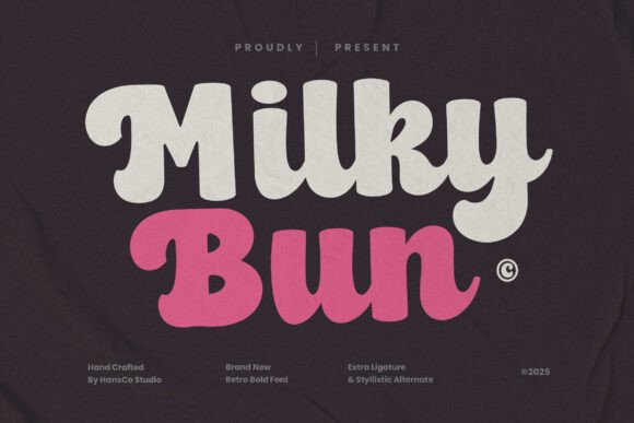 Milky Bun: A Bold, Friendly Font That Makes Your Brand Feel Like Home