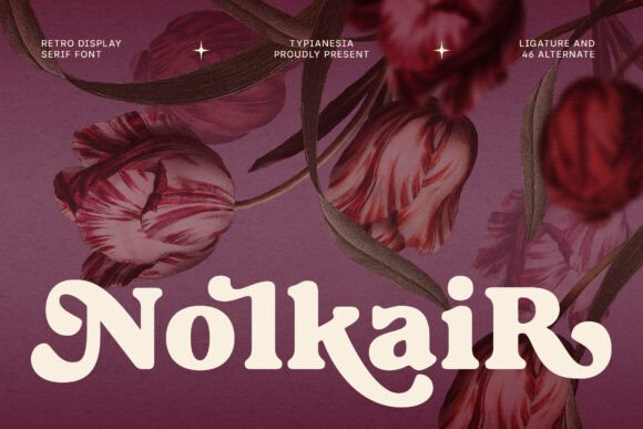 Nolkair: A Bold Retro Serif Font for Playful Brand Identities