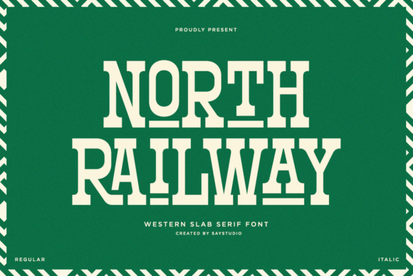 North Railway: A Slab Serif Font That Makes Your Brand Feel Instantly Polished