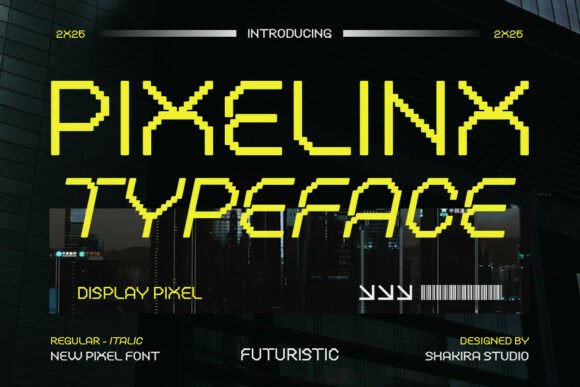 Pixelinx: A Font for Crafters Who Love Retro Meets Modern