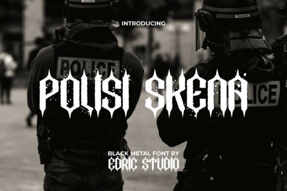 Polisi Skena Blackletter Font for Bold Campaign Moments