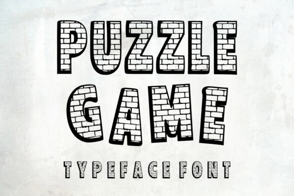 Puzzle Game Typeface: Bold, Playful & Scroll-Stopping