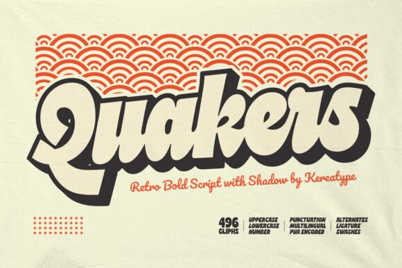 Quakers: A Bold Script Font for Web Design
