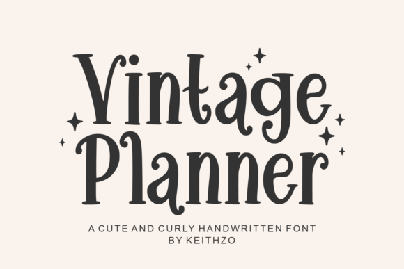 Vintage Planner: A Retro Serif Font That Fits Real Campaign Workflows