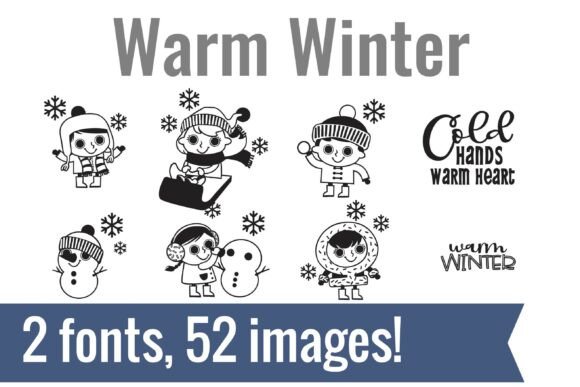 Warm Winter Dingbats: A Cozy, Brand-Boosting Dingbat Font Set