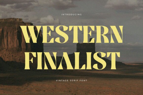Western Finalist: A Vintage Serif Font for Bold Digital Branding