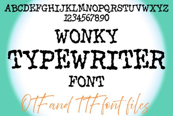 Wonky Typewriter: A Quirky Typographic Statement
